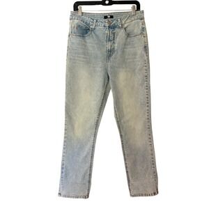 Frye Straight Leg Jeans 8/29 Classic Light Wash High Rise Stretch Denim Women